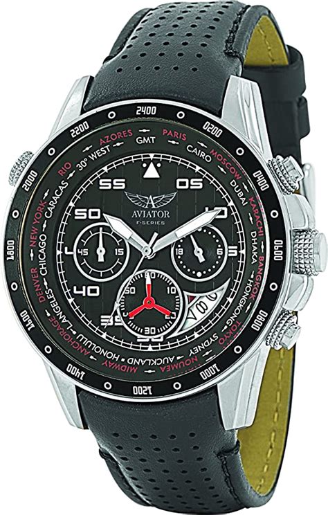 aviator chronograph watches for men.